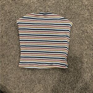 Garage striped colorful tube top size xs